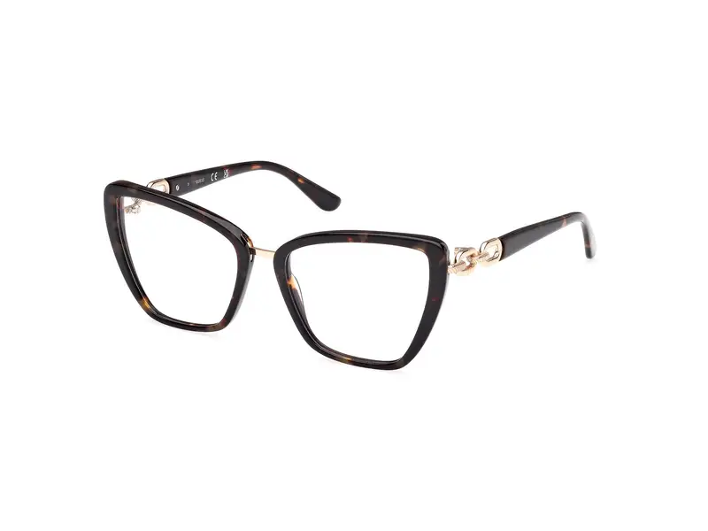 Guess Donna GU50180 052 Montature da vista Acetato Havana Cat Eye Normale