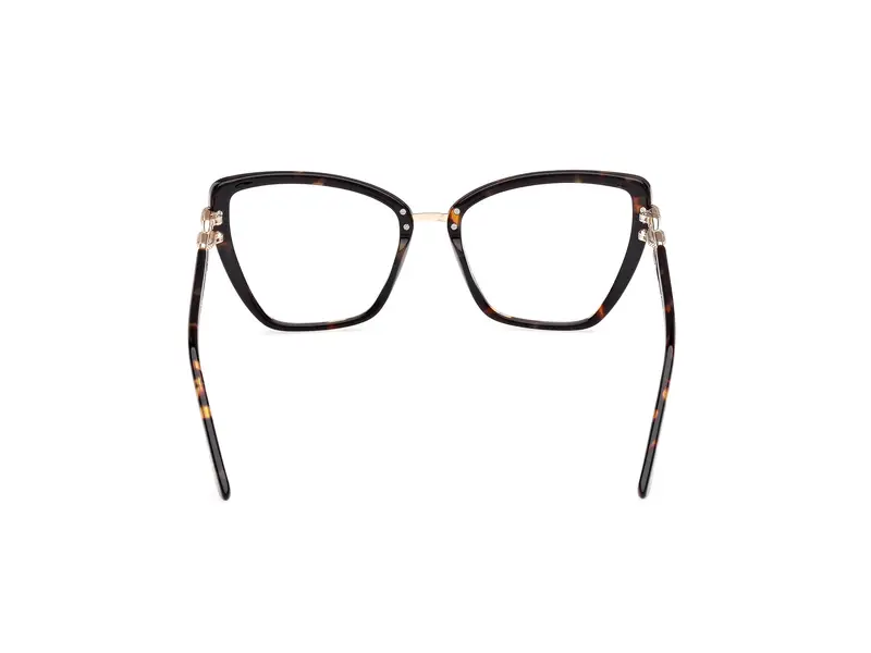 Guess Donna GU50180 052 Montature da vista Acetato Havana Cat Eye Normale miniatura 3