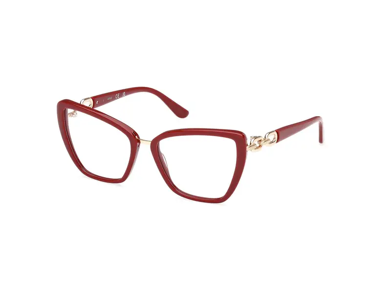 Guess Donna GU50180 066 Montature da vista Acetato Rosso Cat Eye Normale
