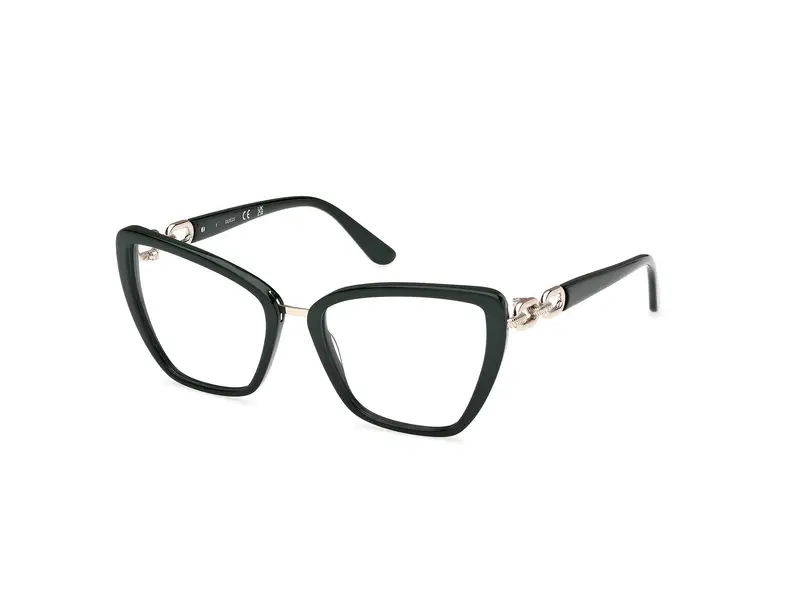 Guess Donna GU50180 096 Montature da vista Acetato Verde Cat Eye Normale