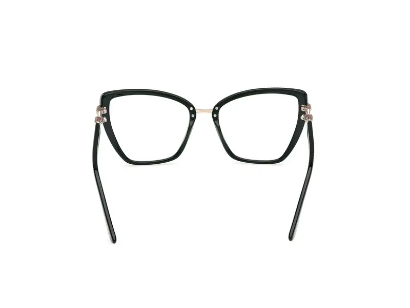 Guess Donna GU50180 096 Montature da vista Acetato Verde Cat Eye Normale miniatura 3