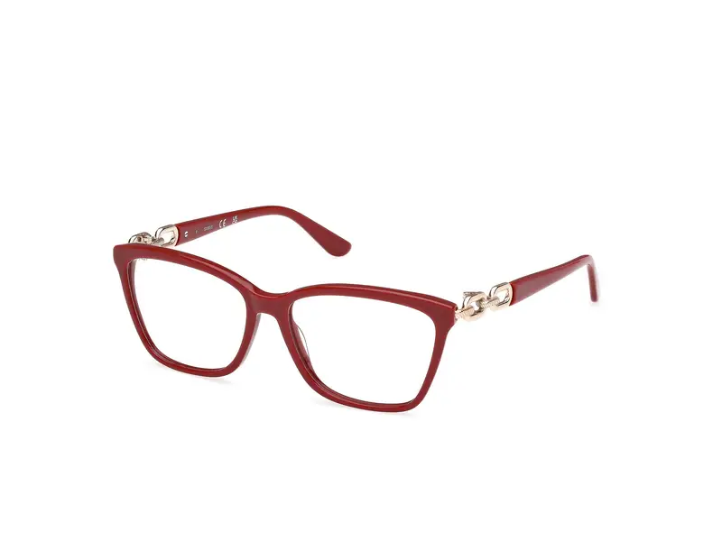 Guess Donna GU50181 066 Montature da vista Acetato Rosso Squadrata Normale
