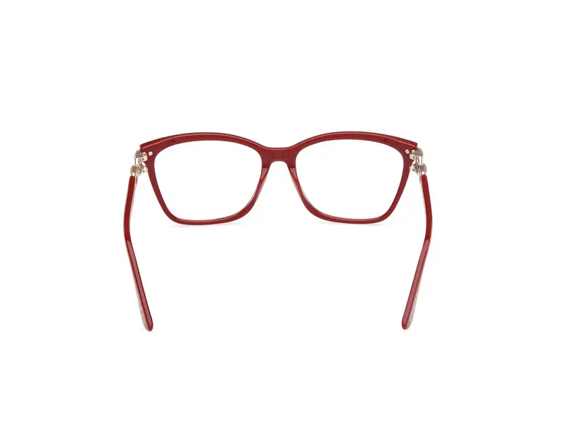 Guess Donna GU50181 066 Montature da vista Acetato Rosso Squadrata Normale miniatura 3
