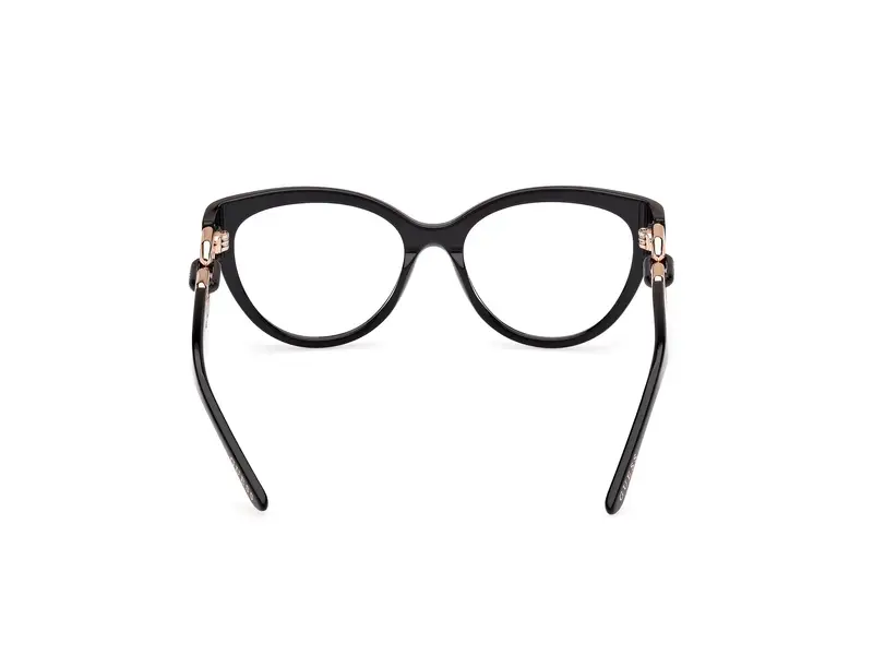Guess Donna GU50182 001 Montature da vista Acetato Nero Cat Eye Normale miniatura 3