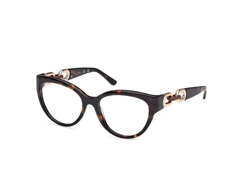 Guess Donna GU50182 052 Montature da vista Acetato Havana  Cat Eye Normale