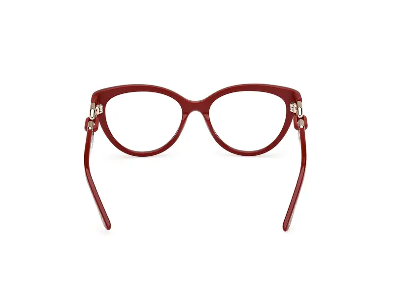 Guess Donna GU50182 066 Montature da vista Acetato Rosso Cat Eye Normale miniatura 3