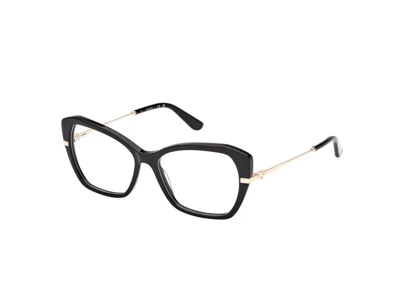 Guess Donna GU50183 001 Montature da vista Acetato Nero Geometrica Normale
