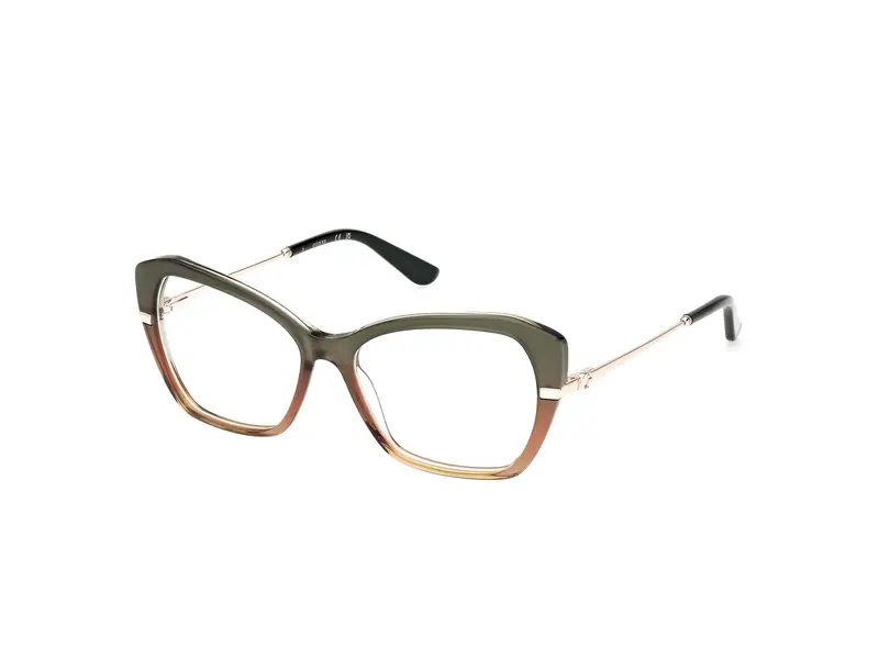 Guess Donna GU50183 095 Montature da vista Acetato Verde  Geometrica Normale