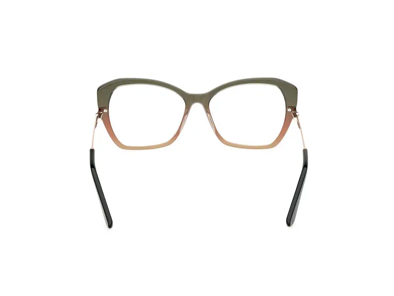 Guess Donna GU50183 095 Montature da vista Acetato Verde Geometrica Normale miniatura 3