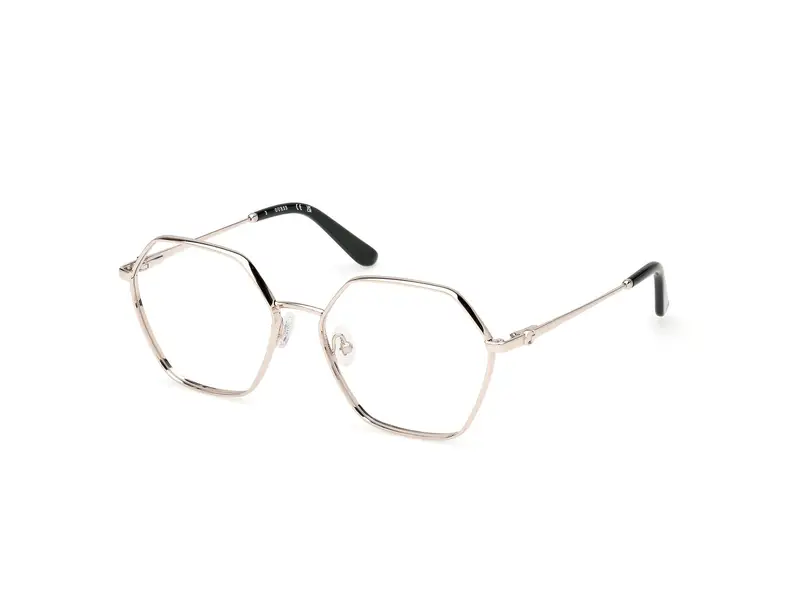 Guess Donna GU50184 033 Montature da vista Metallo Oro Geometrica Normale