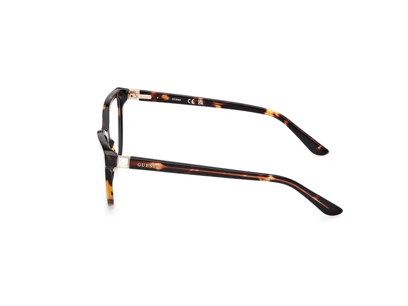 Guess Donna GU50195 052 Montature da vista Acetato Havana Cat Eye Normale miniatura 2
