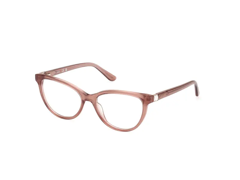 Guess Donna GU50195 059 Montature da vista Acetato Beige Cat Eye Normale