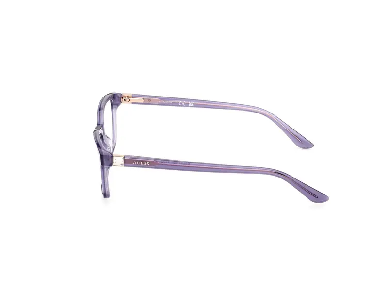 Guess Donna GU50196 083 Montature da vista Acetato Viola Squadrata Normale miniatura 2