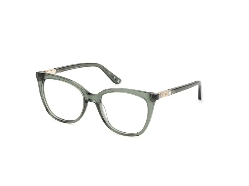 Guess Donna GU50197 093 Montature da vista Acetato Verde Squadrata Normale