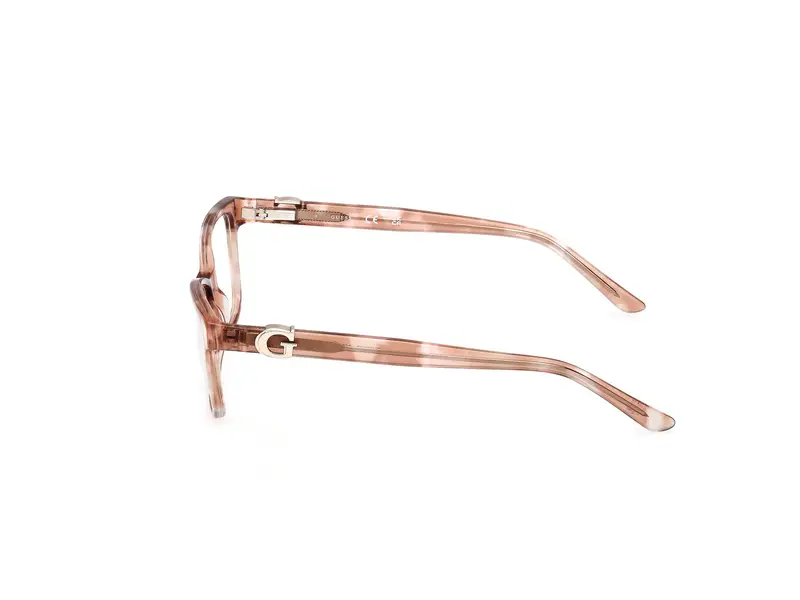 Guess Donna GU50227 59 Montature da vista Acetato Beige Squadrata Normale miniatura 2