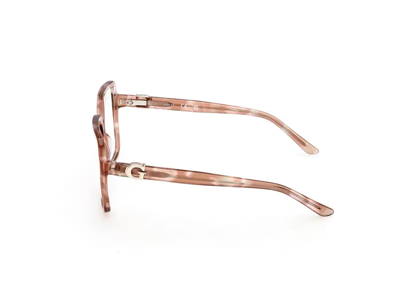 Guess Donna GU50228 59 Montature da vista Acetato Beige Squadrata Normale miniatura 2