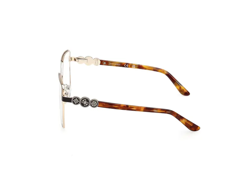 Guess Donna GU50229 49 Montature da vista Metallo Marrone Squadrata Normale miniatura 2