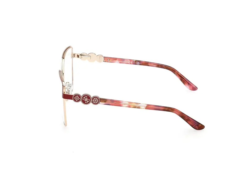 Guess Donna GU50229 67 Montature da vista Metallo Rosso Squadrata Normale miniatura 2