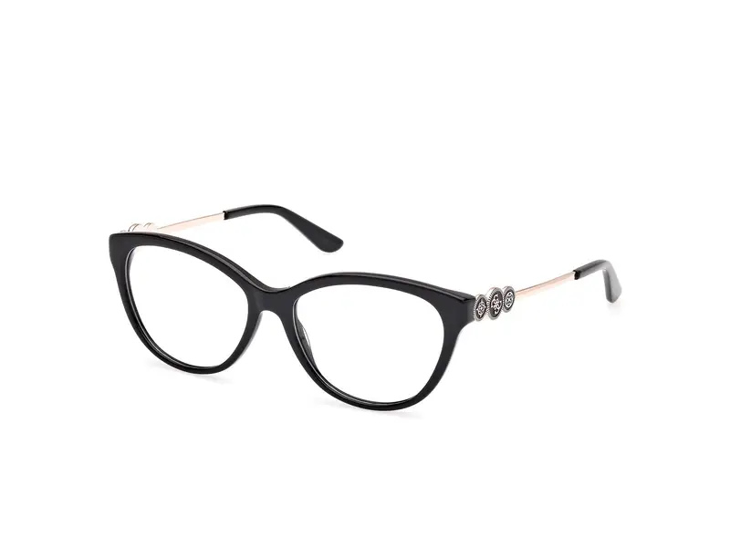 Guess Donna GU50230 1 Montature da vista Acetato Nero  Cat Eye Normale