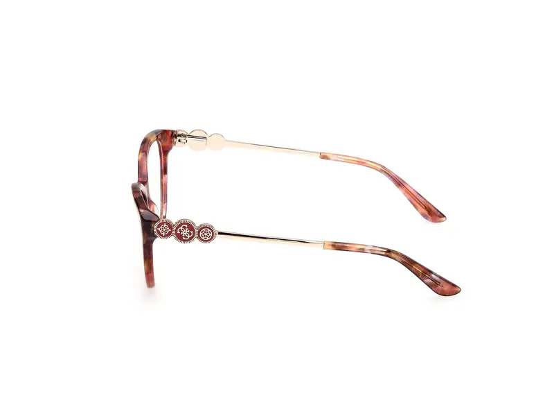 Guess Donna GU50230 68 Montature da vista Acetato Rosso Cat Eye Normale miniatura 2