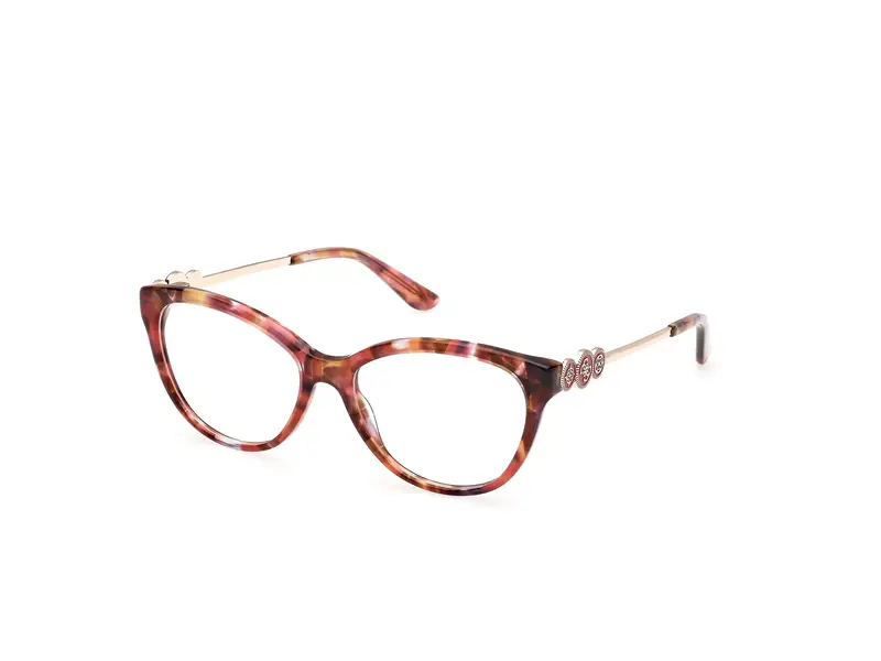 Guess Donna GU50230 68 Montature da vista Acetato Rosso  Cat Eye Normale