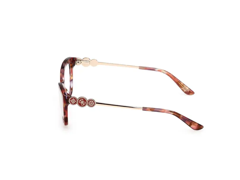 Guess Donna GU50231 68 Montature da vista Acetato Rosso Squadrata Normale miniatura 2