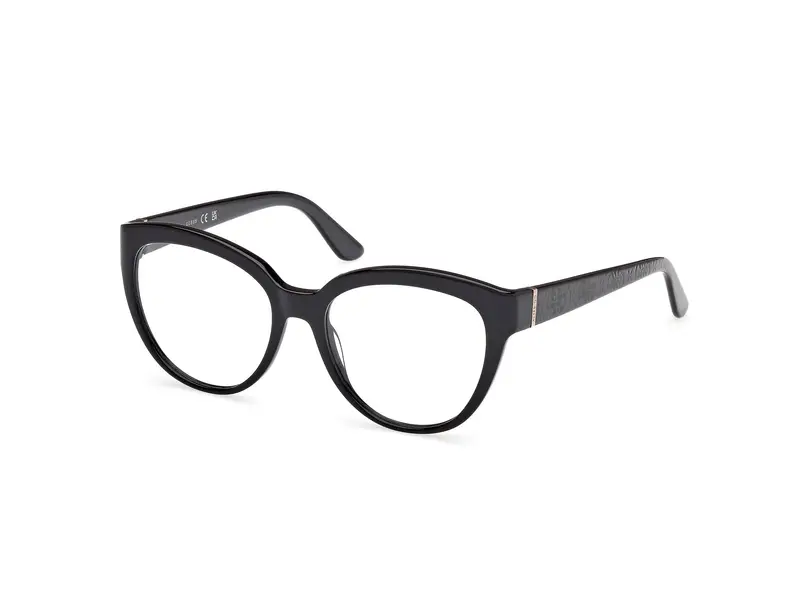 Guess Donna GU50232 1 Montature da vista Acetato Nero Cat Eye Normale