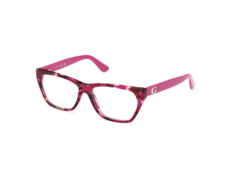 Guess Donna GU50234 78 Montature da vista Acetato Lilla Geometrica Normale