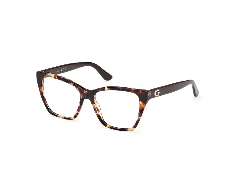 Guess Donna GU50235 52 Montature da vista Acetato Havana Squadrata Normale