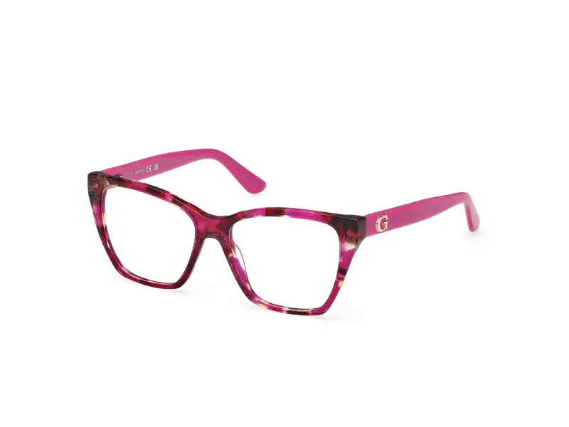Guess Donna GU50235 78 Montature da vista Acetato Lilla Squadrata Normale