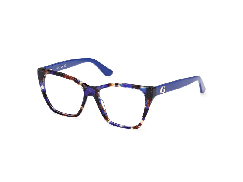 Guess Donna GU50235 92 Montature da vista Acetato Blu Squadrata Normale