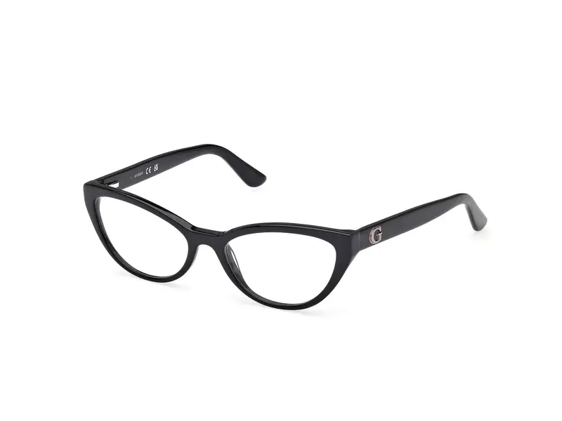 Guess Donna GU50236 1 Montature da vista Acetato Nero Cat Eye Normale