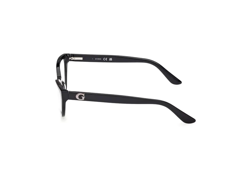 Guess Donna GU50236 1 Montature da vista Acetato Nero Cat Eye Normale miniatura 2