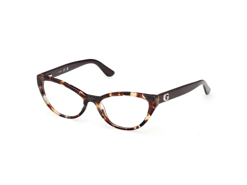 Guess Donna GU50236 52 Montature da vista Acetato Havana Cat Eye Normale