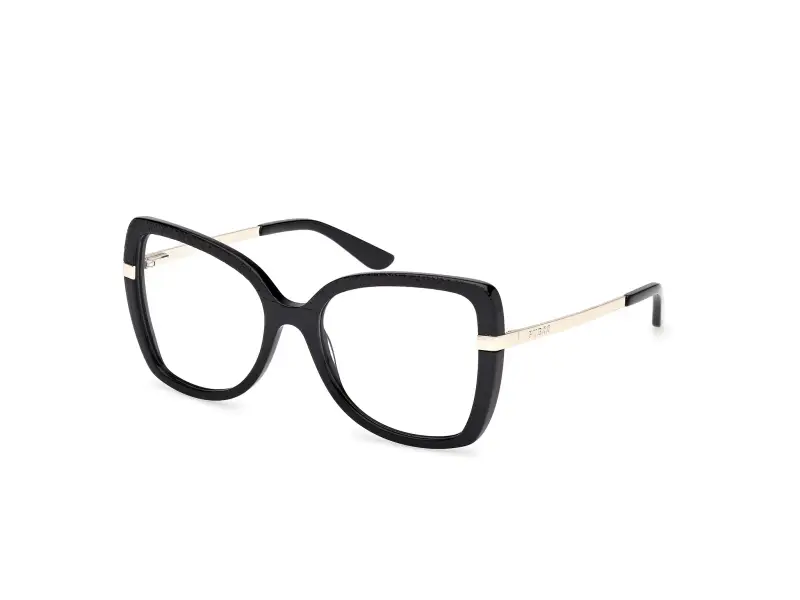 Donna GU50245 001 Montature da vista Acetato Nero Farfalla Normale