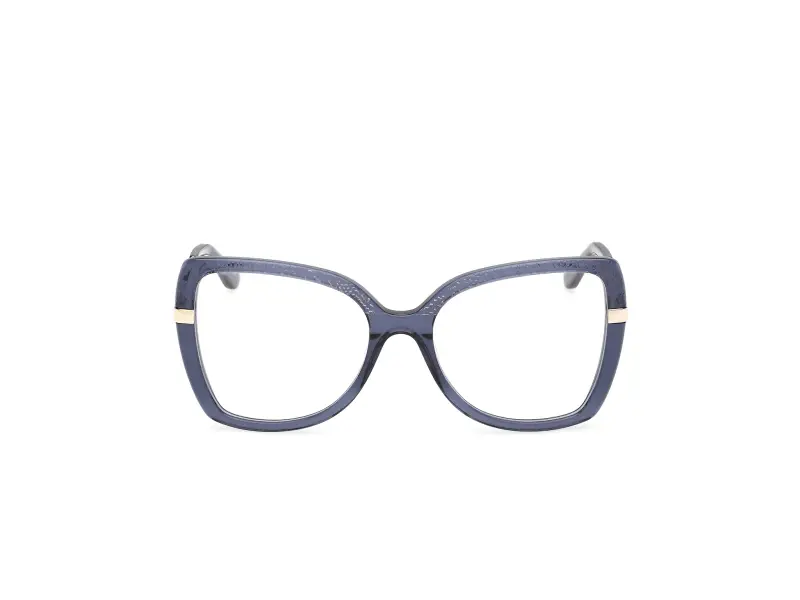 Donna GU50245 090 Montature da vista Acetato Blu Farfalla Normale miniatura 2