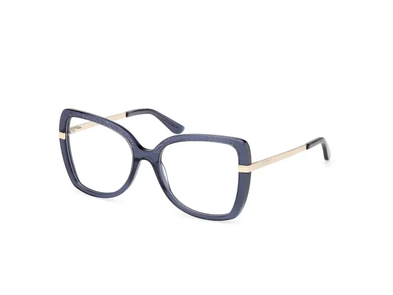 Donna GU50245 090 Montature da vista Acetato Blu Farfalla Normale