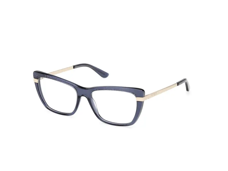 Donna GU50246 090 Montature da vista Acetato Blu Squadrata Normale