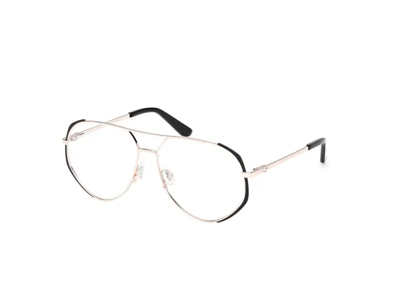 Donna GU50247 002 Montature da vista Metallo Nero Pilot Normale