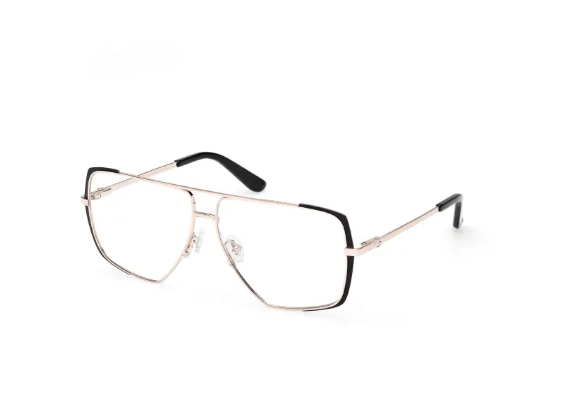 Donna GU50248 002 Montature da vista Metallo Nero Squadrata Normale