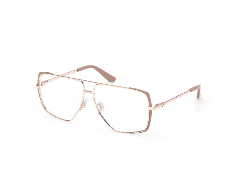 Donna GU50248 058 Montature da vista Metallo Beige Squadrata Normale
