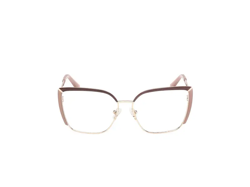 Donna GU50249 059 Montature da vista Metallo Beige Squadrata Normale miniatura 2