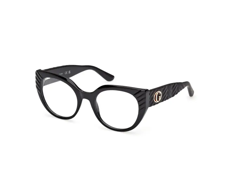 Donna GU50306 001 Montature da vista Iniettato Nero Cat Eye Normale