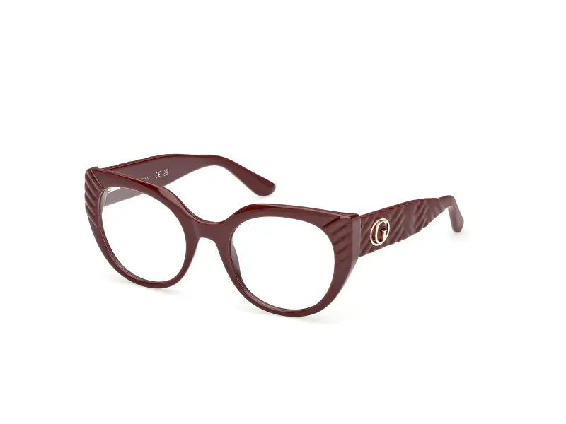 Donna GU50306 069 Montature da vista Iniettato Bordeaux Cat Eye Normale