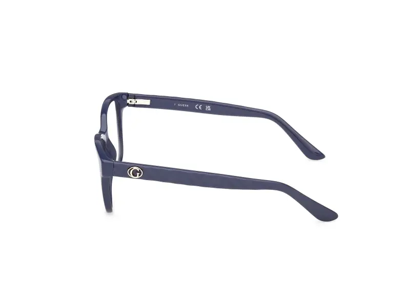 Donna GU50307 090 Montature da vista Acetato Blu Squadrata Normale miniatura 3