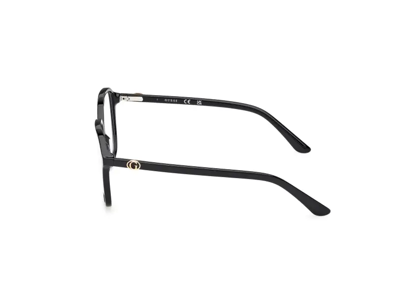 Donna GU50309 001 Montature da vista Acetato Nero Squadrata Normale miniatura 3