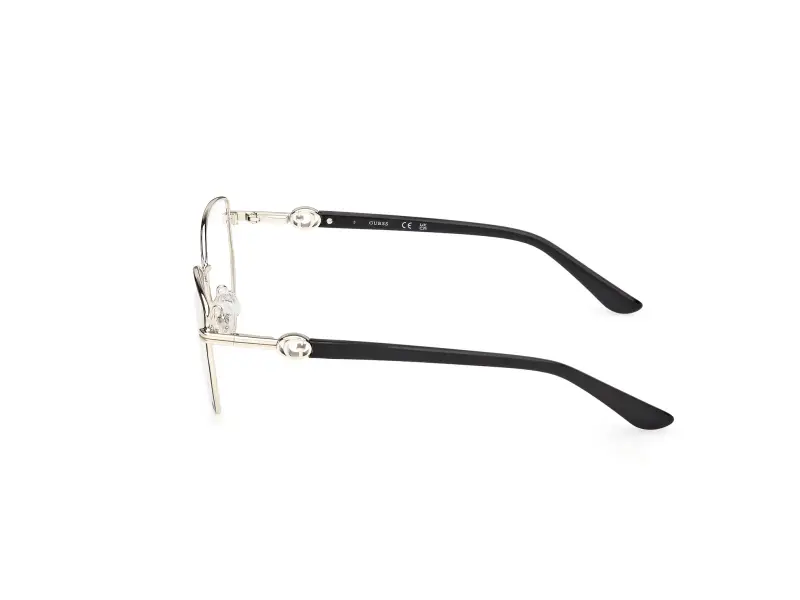 Donna GU50312 001 Montature da vista Metallo Nero Geometrica Normale miniatura 3