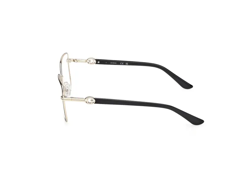 Donna GU50313 001 Montature da vista Metallo Nero Squadrata Normale miniatura 3