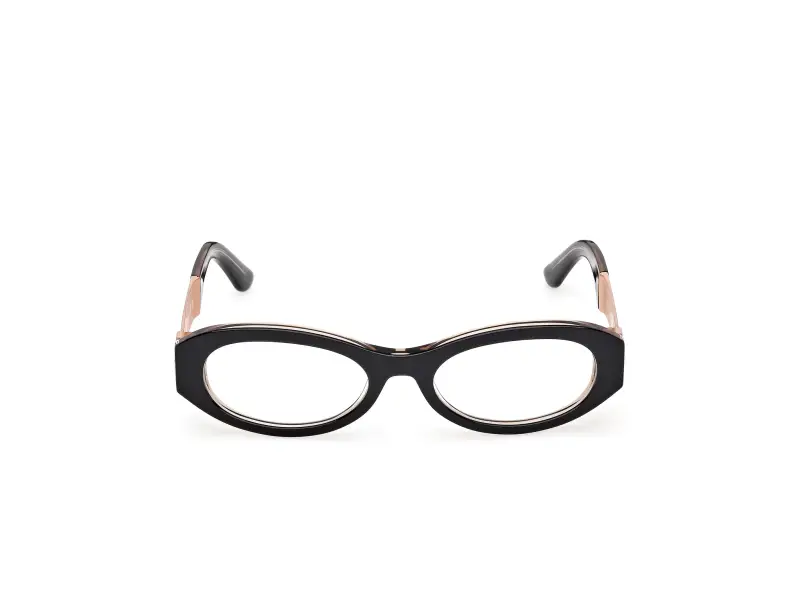 Donna GU50315 001 Montature da vista Acetato Nero Rotonda Normale miniatura 2