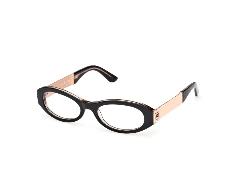 Donna GU50315 001 Montature da vista Acetato Nero Rotonda Normale